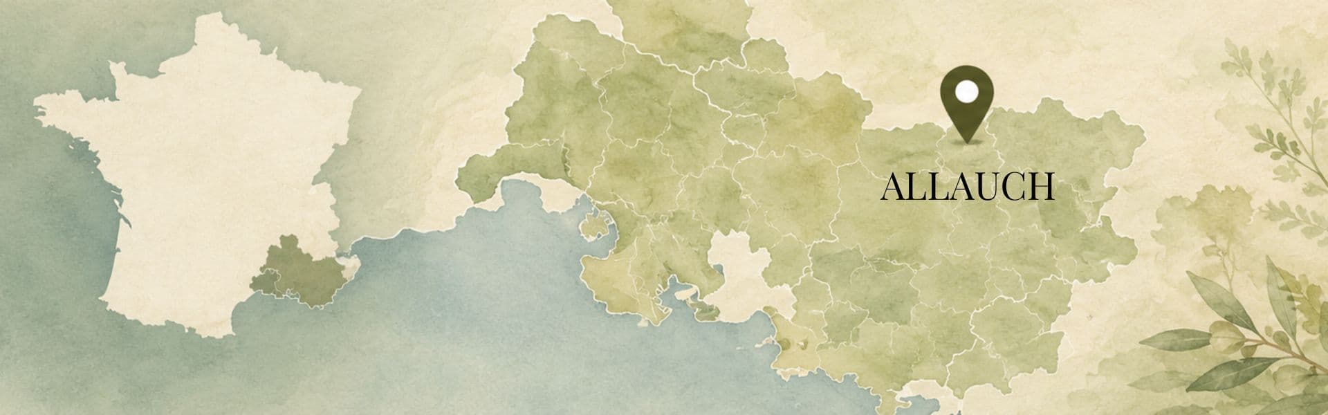 Carte d'Allauch | Herboristerie Sensathé
